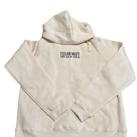 New Taylor Swift ERAS TOUR Cream Hoodie Sz S - Picture 1 of 4